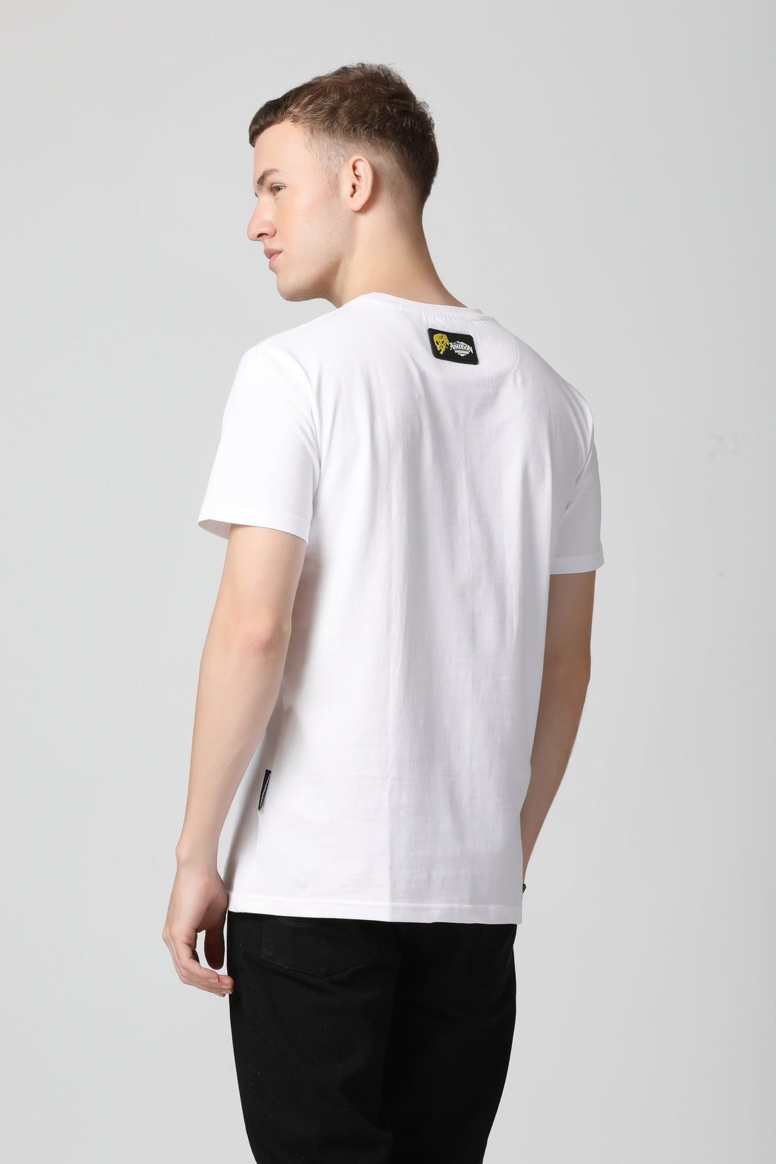 Iconic Golden Skull Crystal Diamond T-Shirt