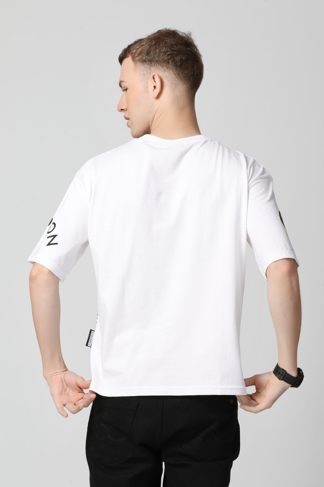 Darkness Non-Pvc Print with Rubber Batch T-Shirt