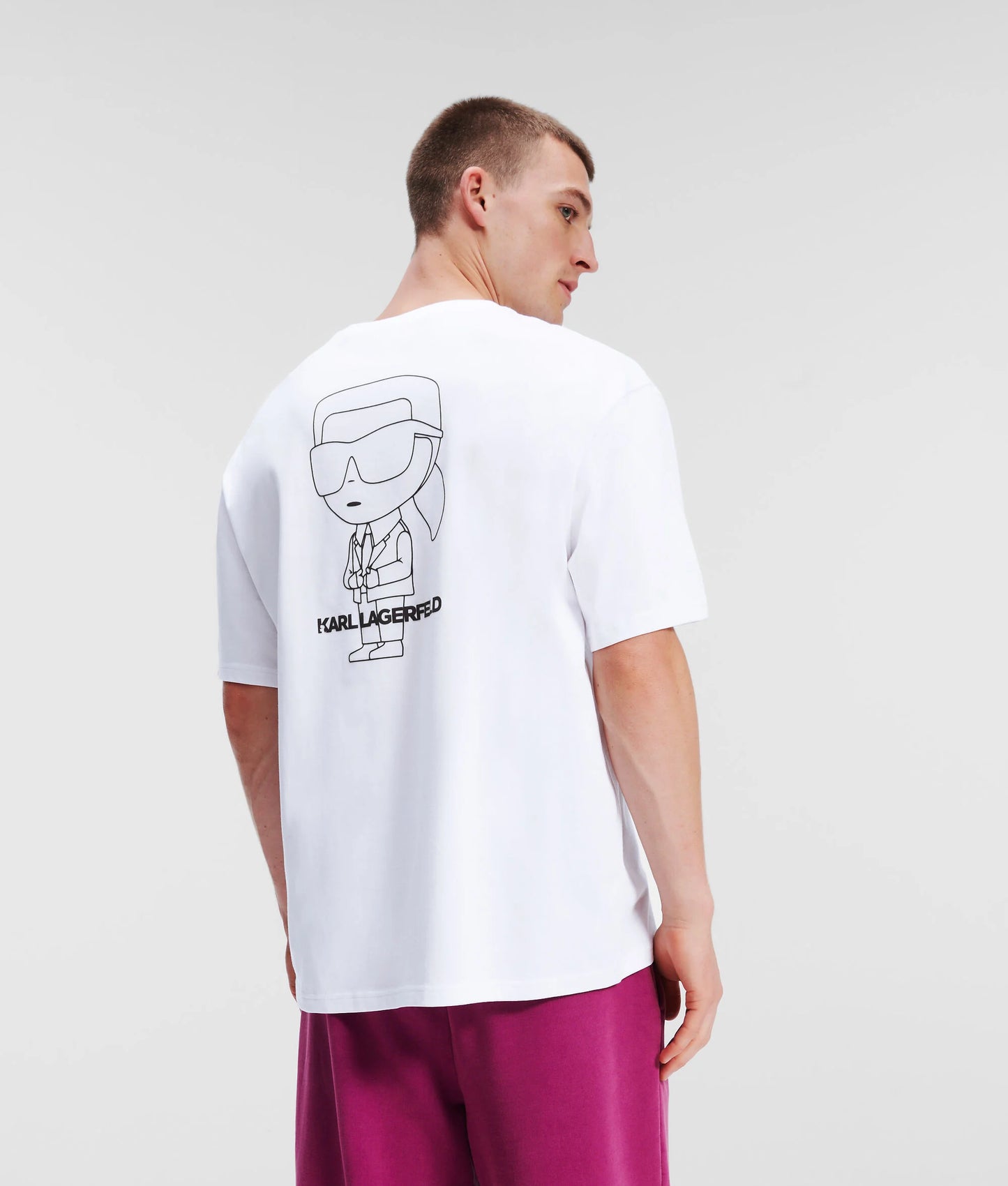KARL Outline Logo Front Back (White)