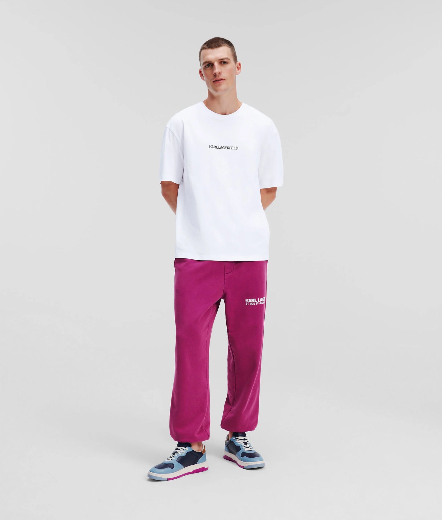 KARL Outline Logo Front Back (White)