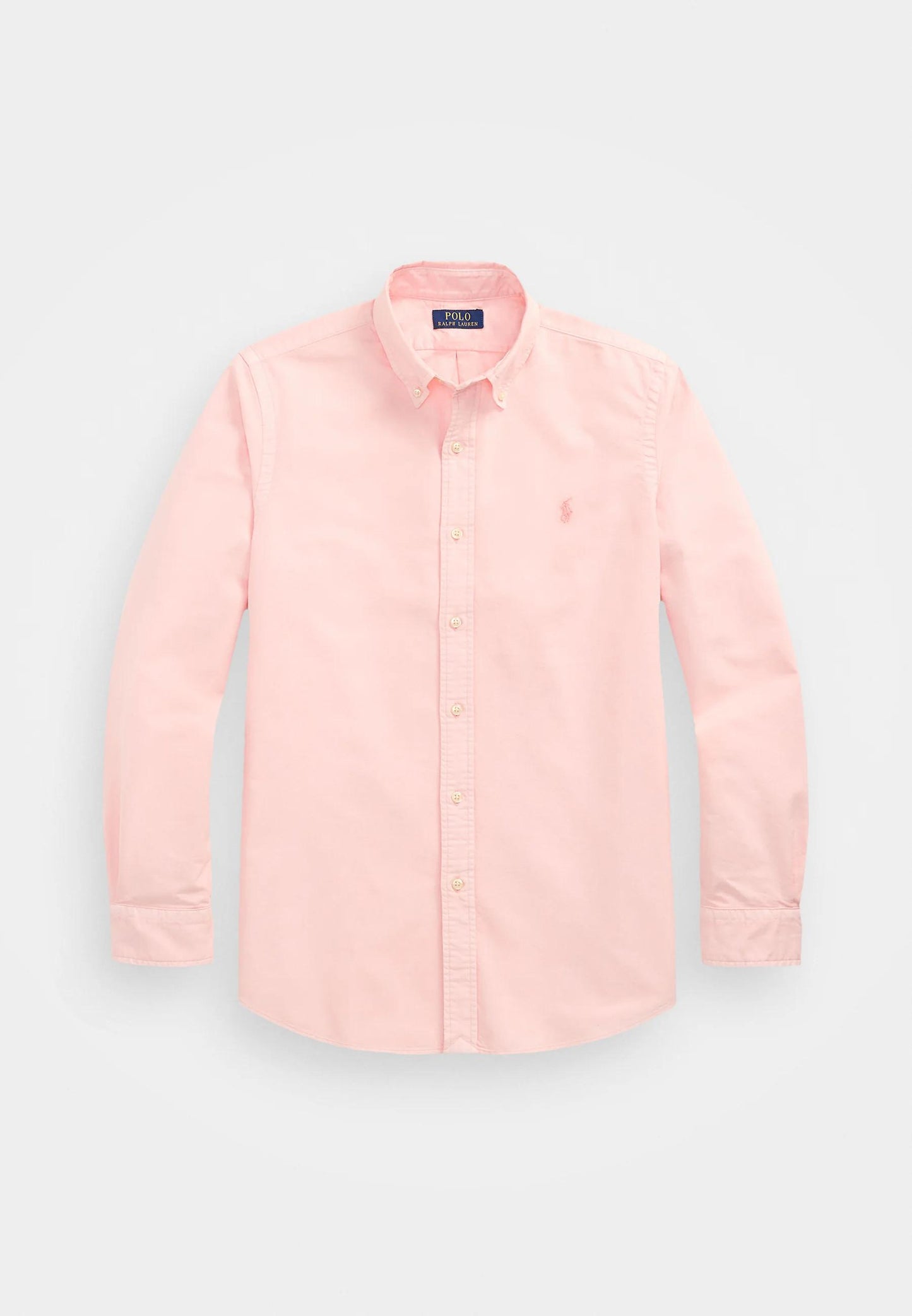 Pink mineral dyed oxford shirt