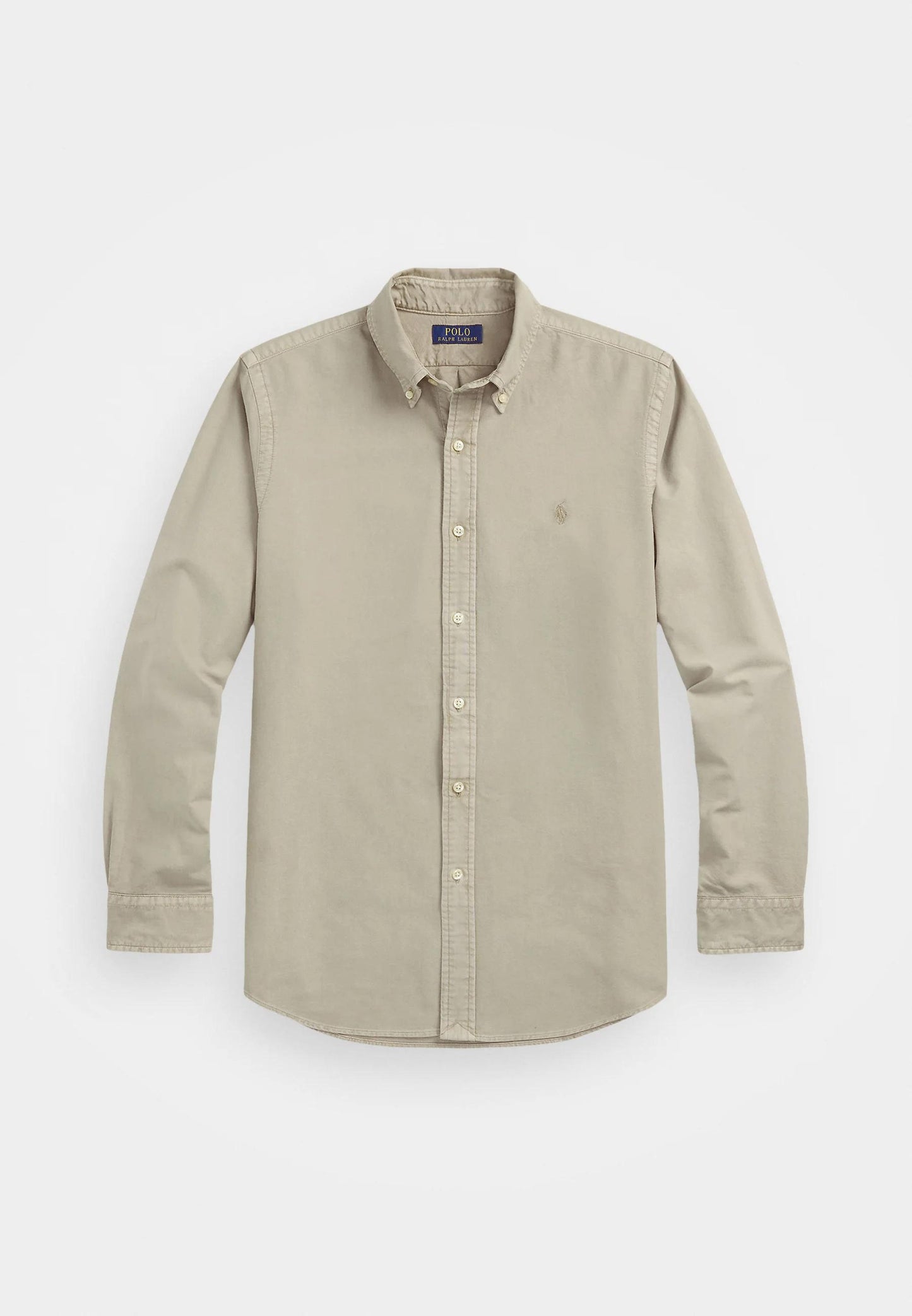 Grey mineral dyed oxford shirt
