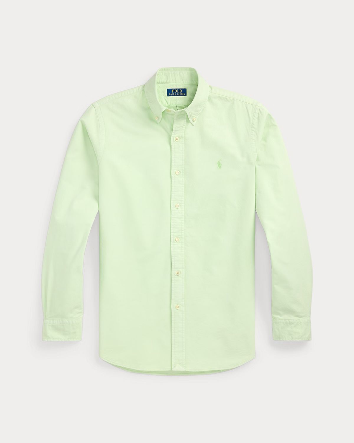 Light Green mineral dyed oxford shirt