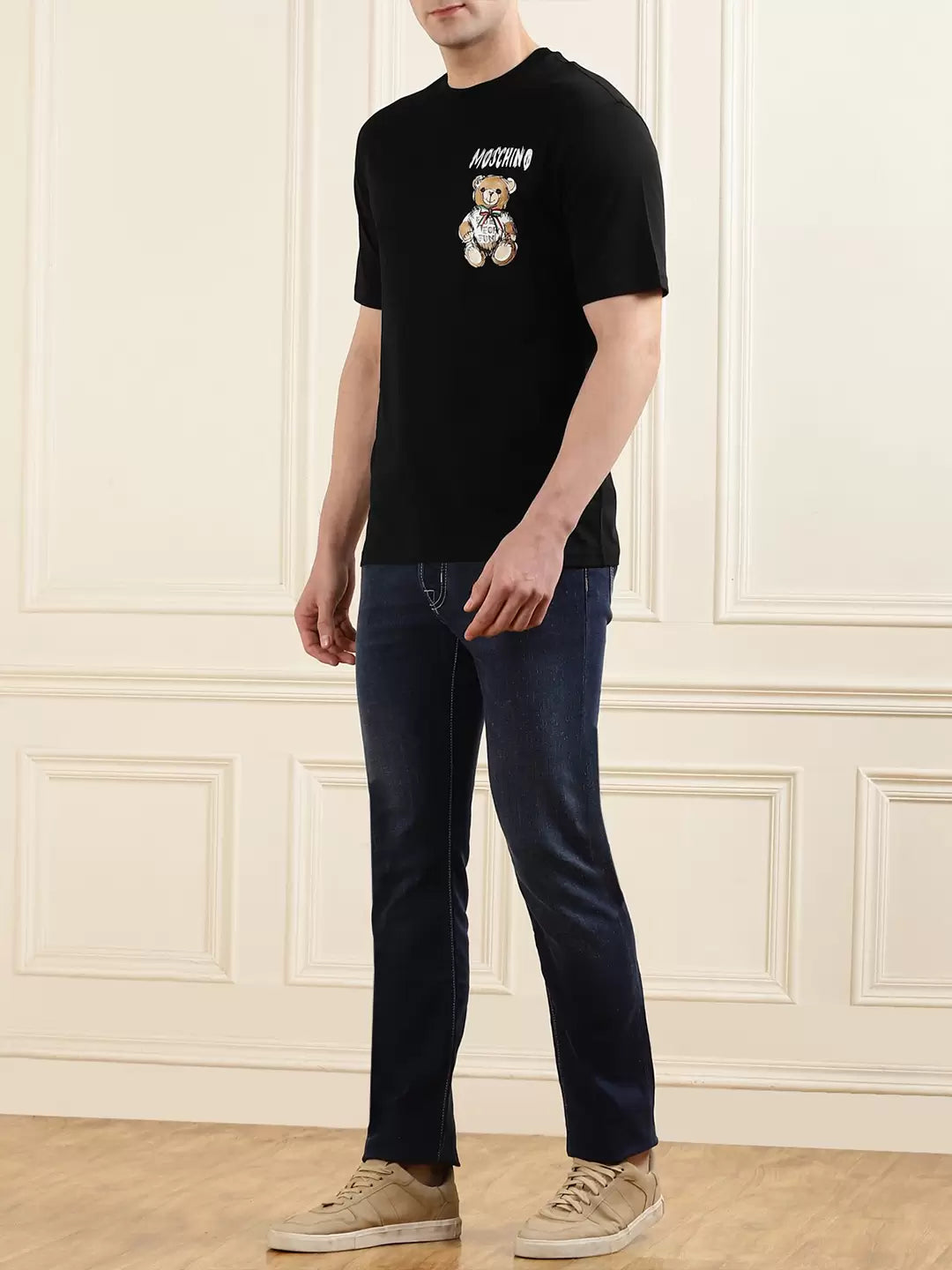 Moschino Drawn Black Teddy Tshirt