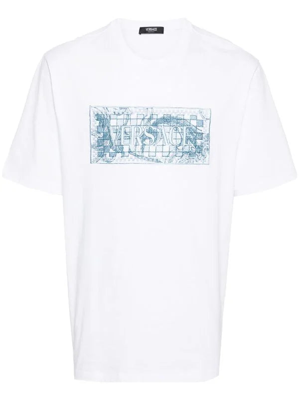 Versace White Tshirt (Embroidery patch)