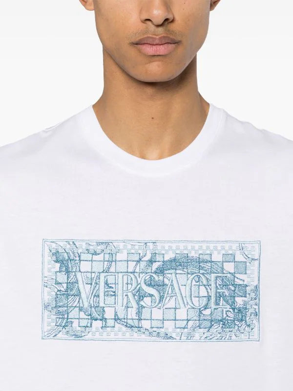 Versace White Tshirt (Embroidery patch)