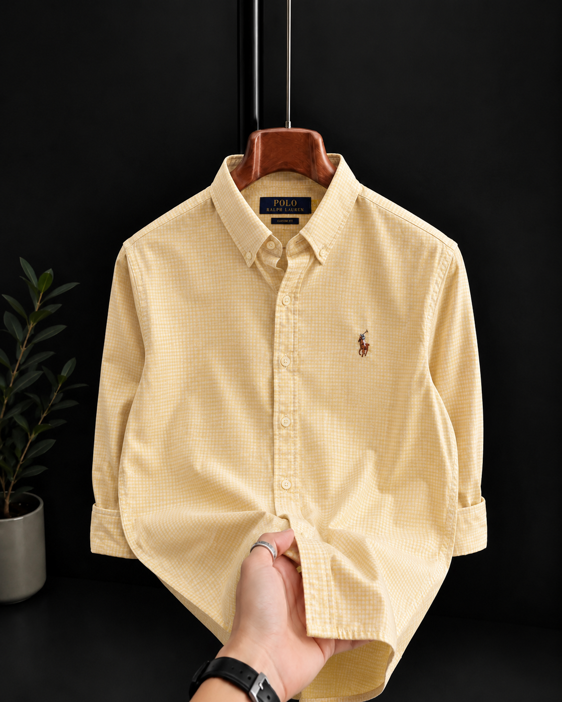 RL yellow gingham checks