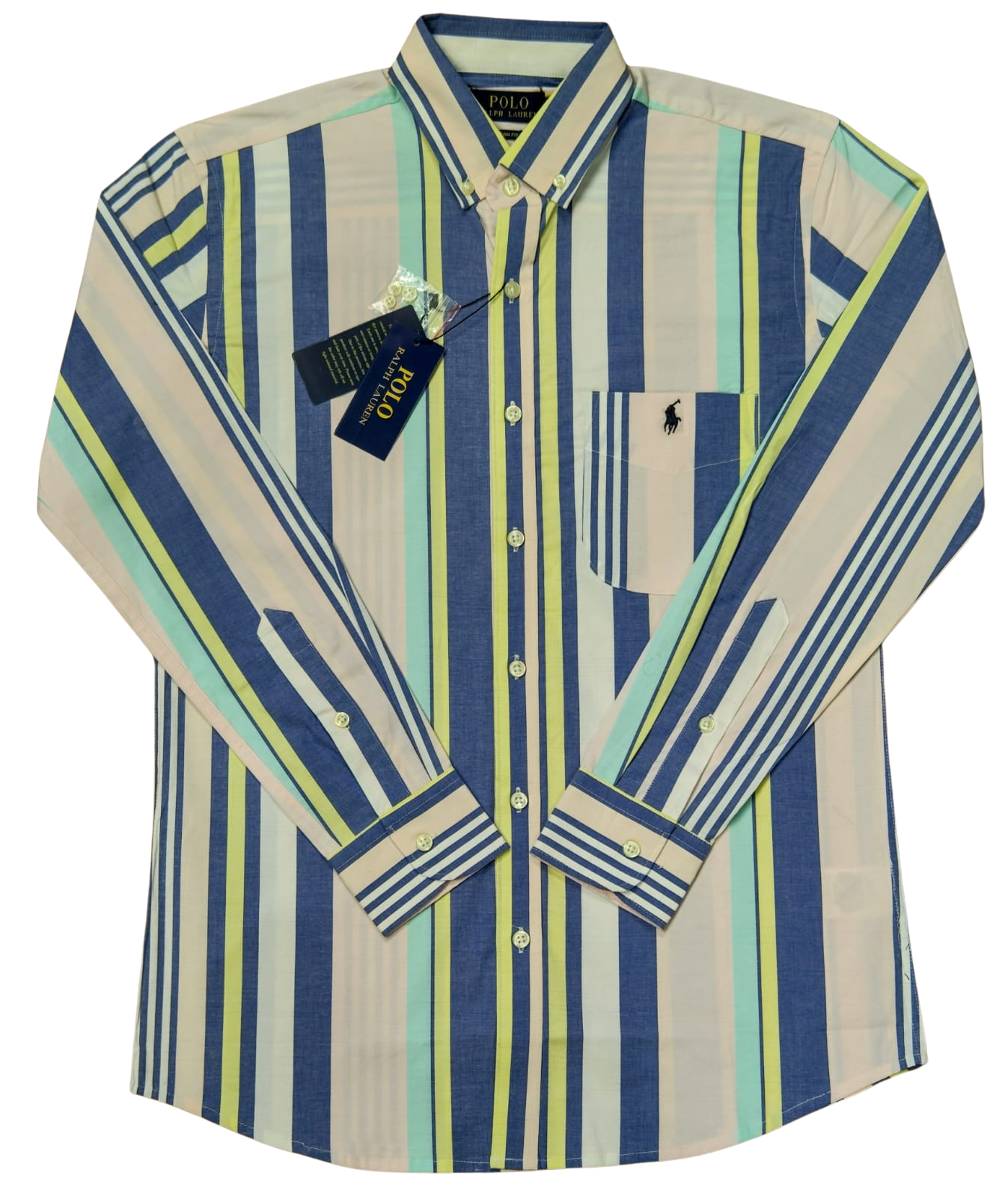 RL Shirt Multi Stripes (With Pocket)
