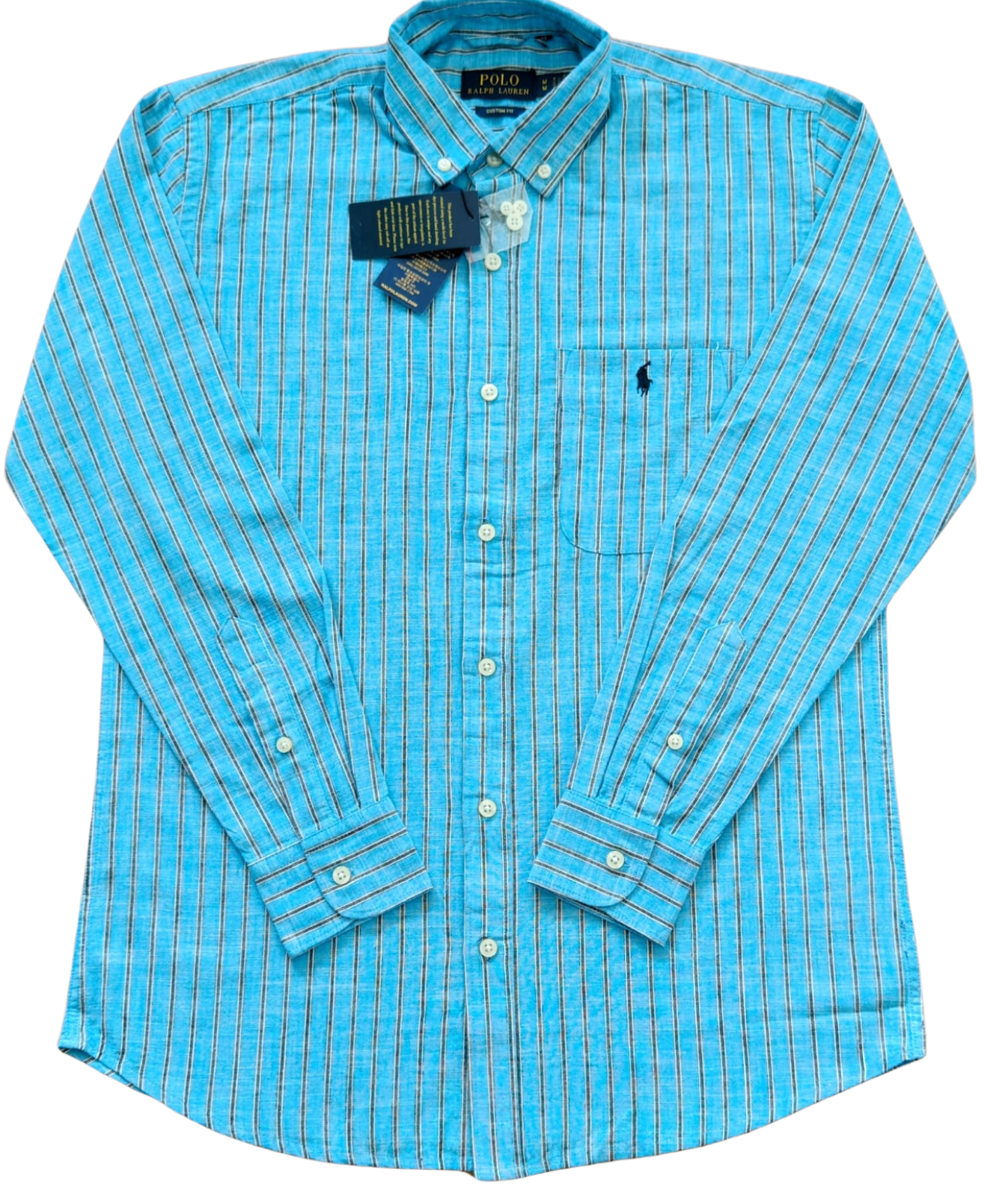 RL Shirt Blue Stripes (With Pocket)