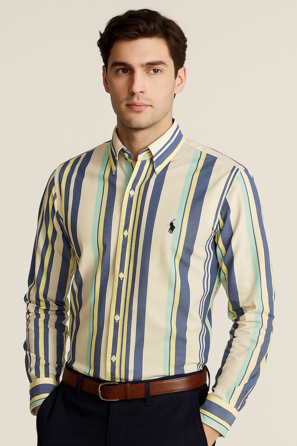 RL Shirt Multi Stripes (With Pocket)
