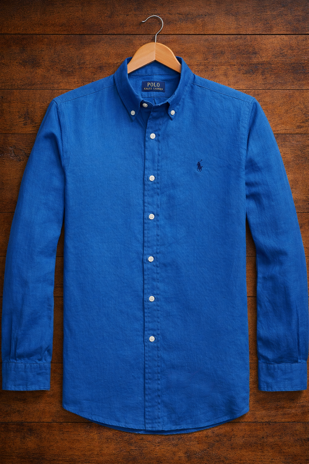 ABD Royale Blue LINEN Shirt