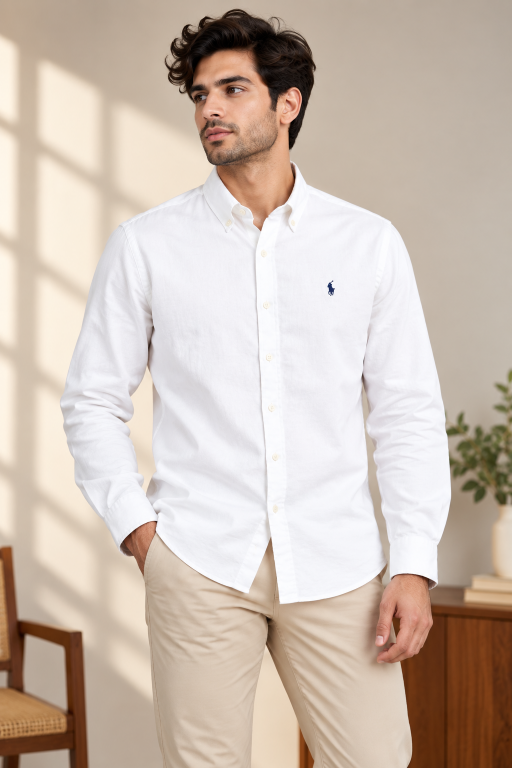 ABD White LINEN Shirt