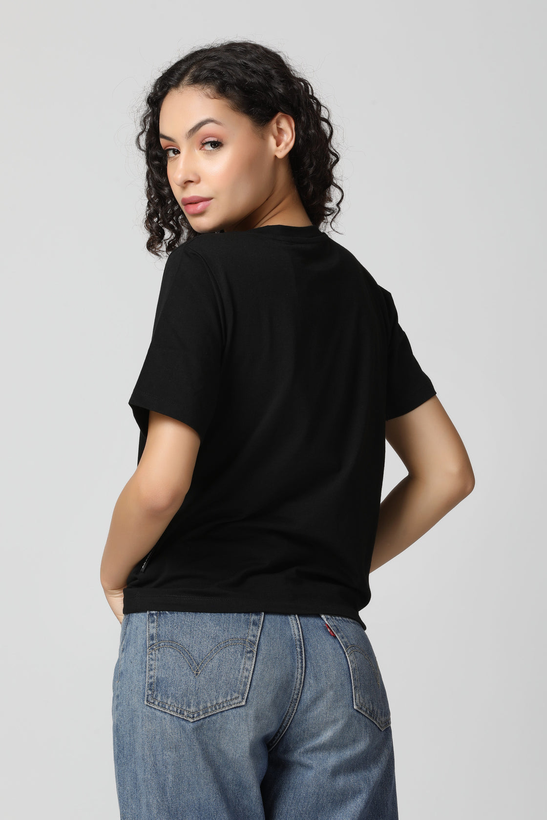 Ultra Luxury Gun Metal-Silver Crystal Diamond T-Shirt