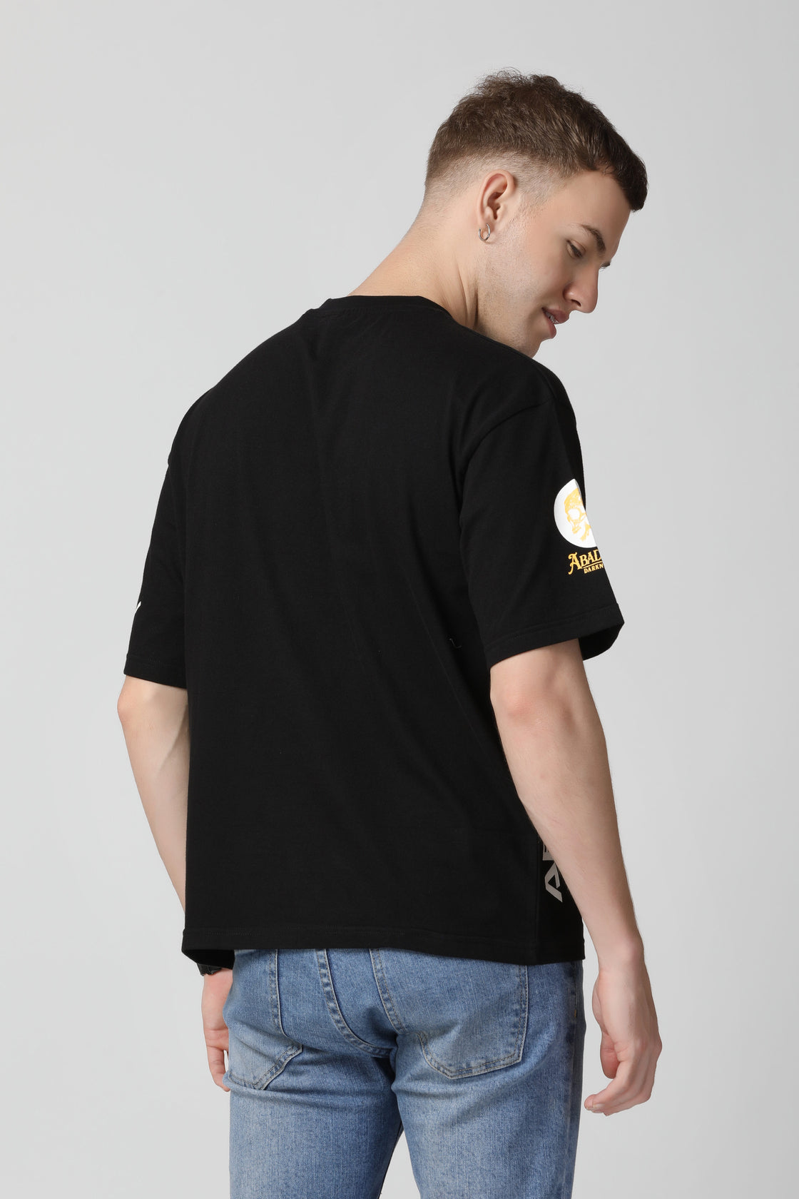 Darkness Non-Pvc Print with Rubber Batch T-Shirt