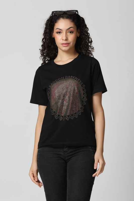 Signature Multi Color Crystal Diamond T-Shirt