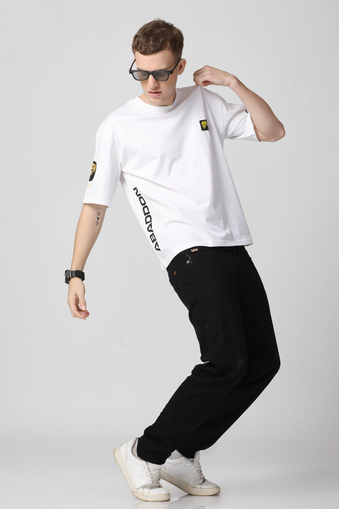 Darkness Non-Pvc Print with Rubber Batch T-Shirt