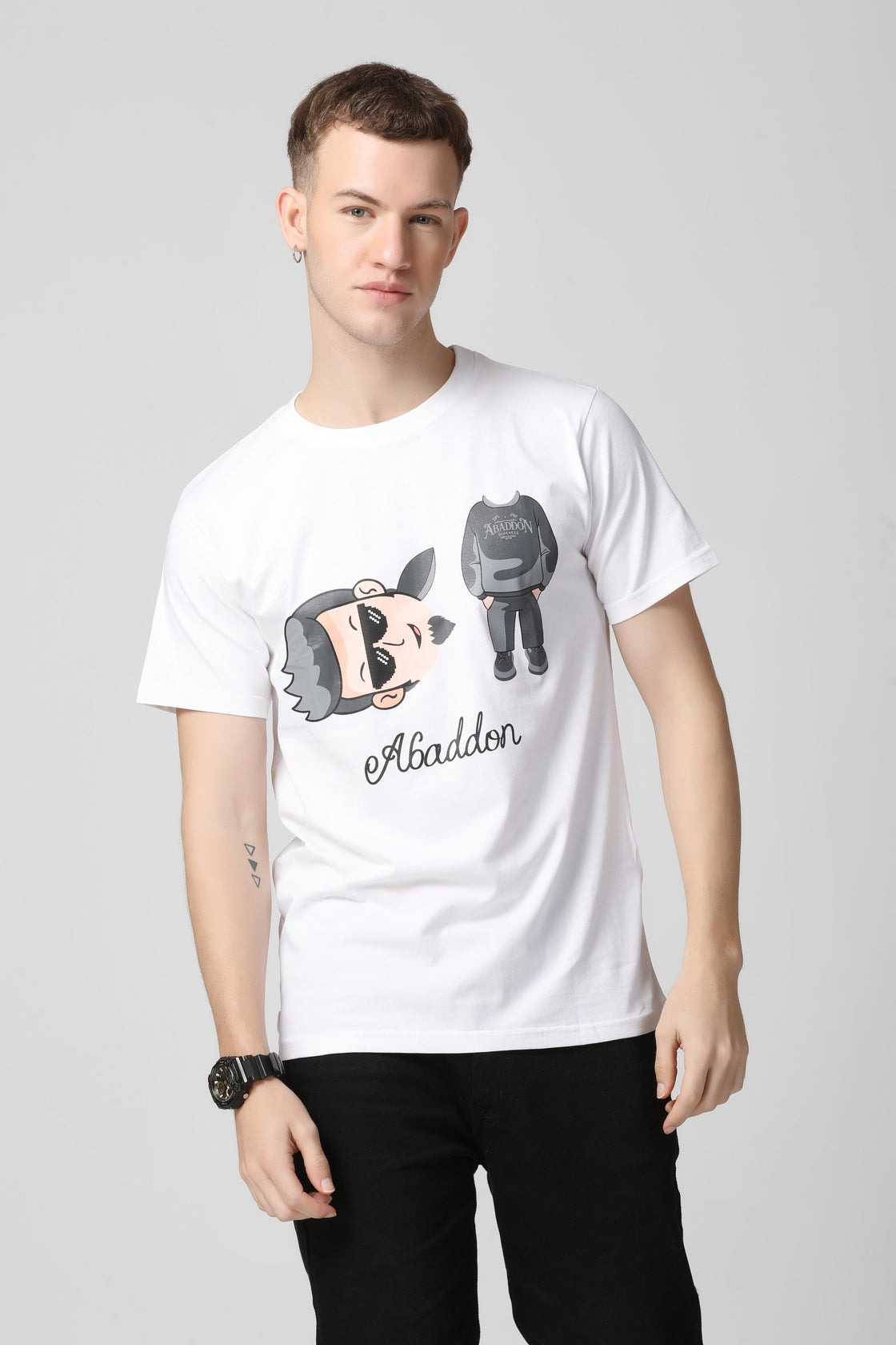 Cartoon Non-Pvc Print T-shirt