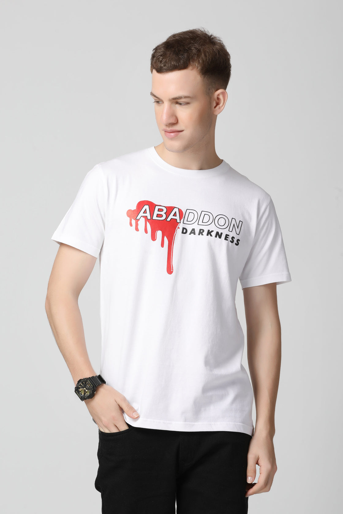 HD Print With Spread Logo T-Shirt