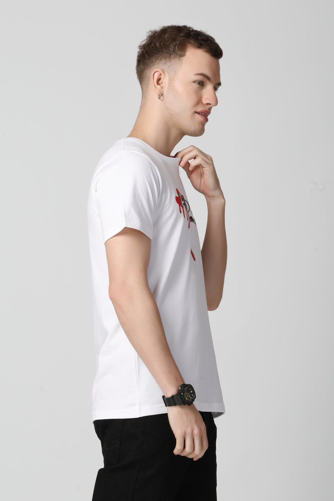 HD Print With Spread Logo T-Shirt