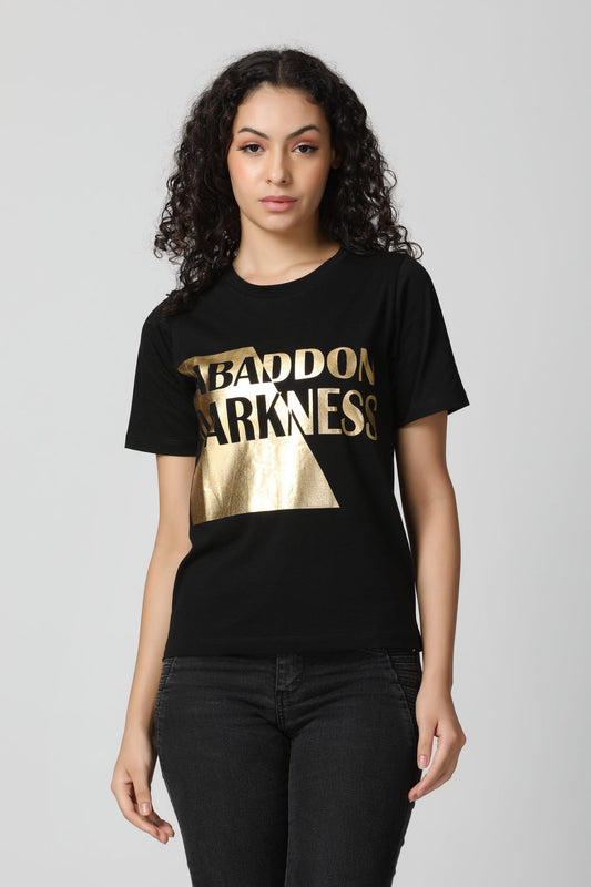 Gold Foil Box Logo T-Shirt