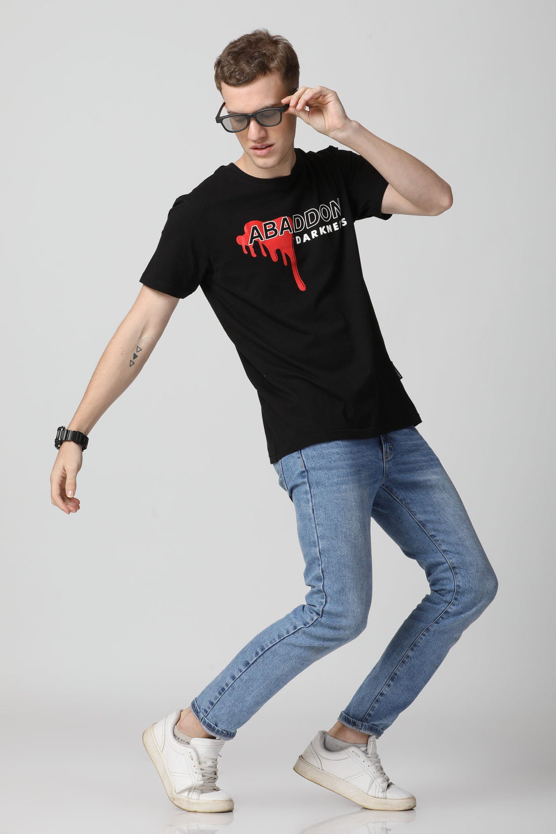 HD Print With Spread Logo T-Shirt