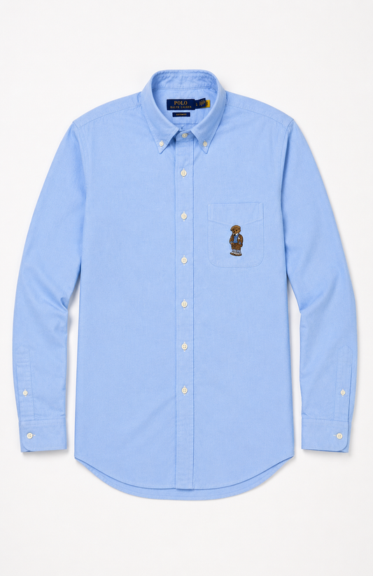 RL Sky dark teddy oxford shirt