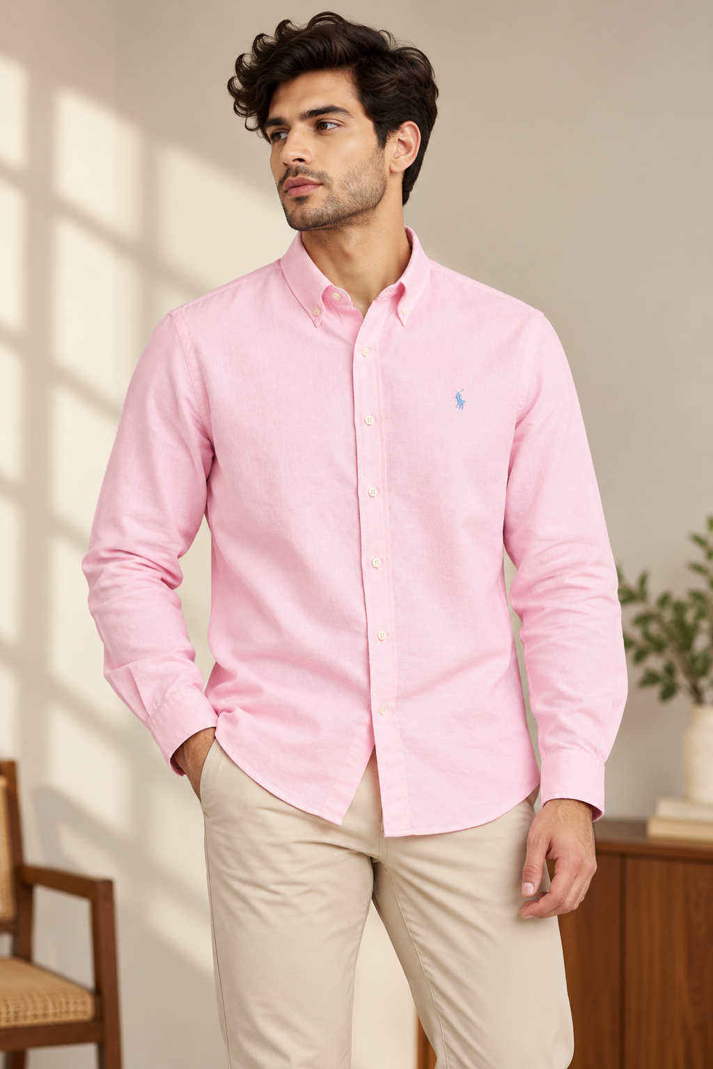 ABD Pink LINEN Shirt