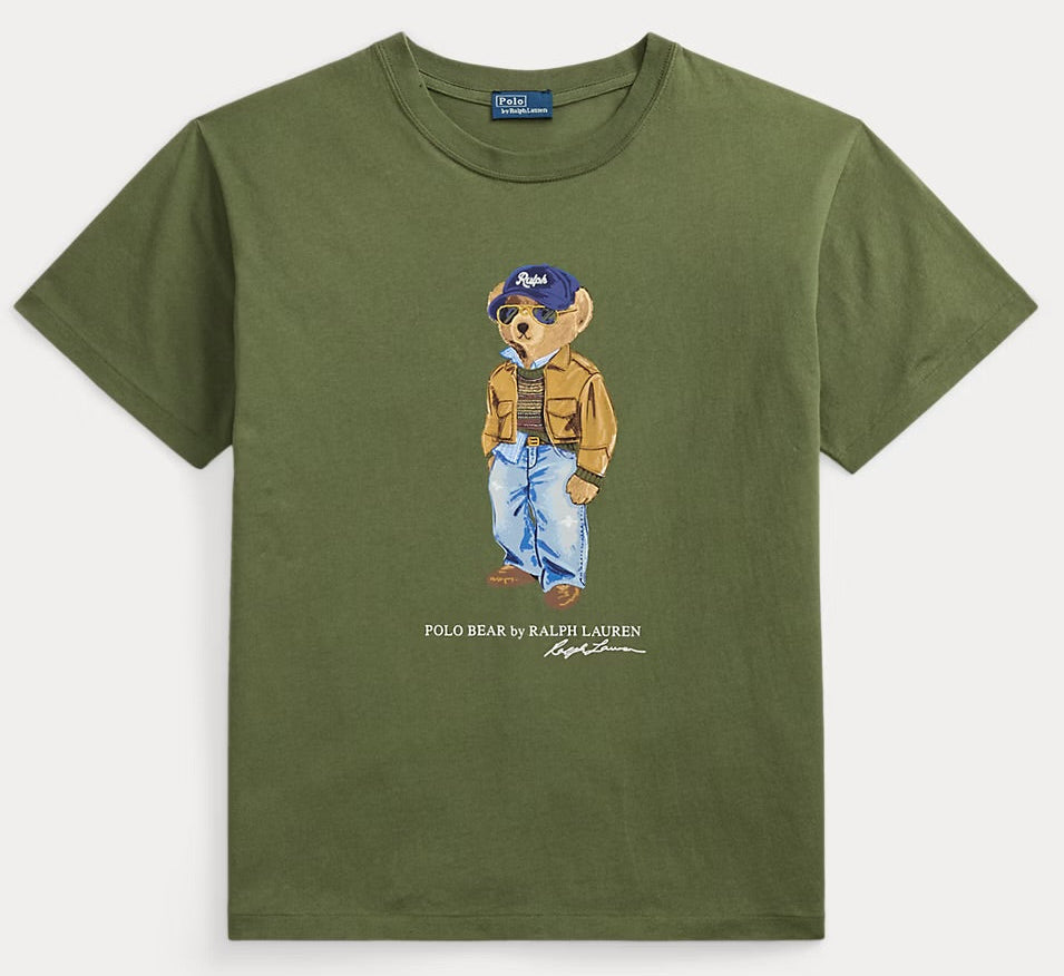 Women TEDDY BEAR T-SHIRT OLIVE 2