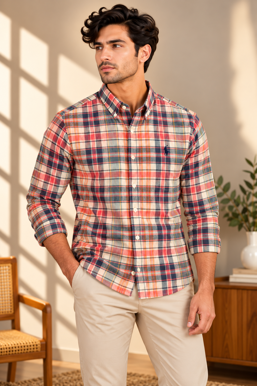 RL Madras cotton stripe checks (super soft)