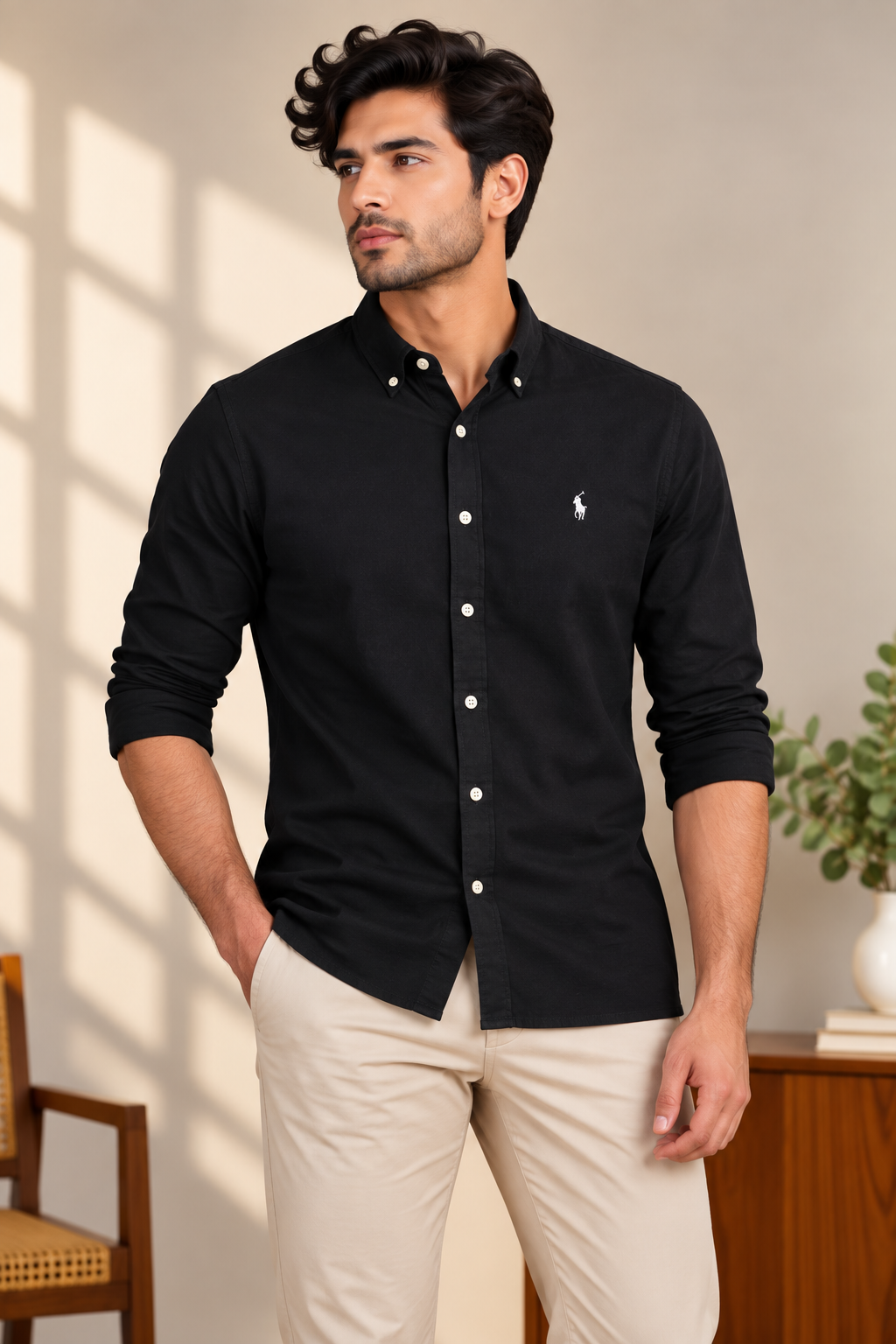 ABD Black LINEN Shirt
