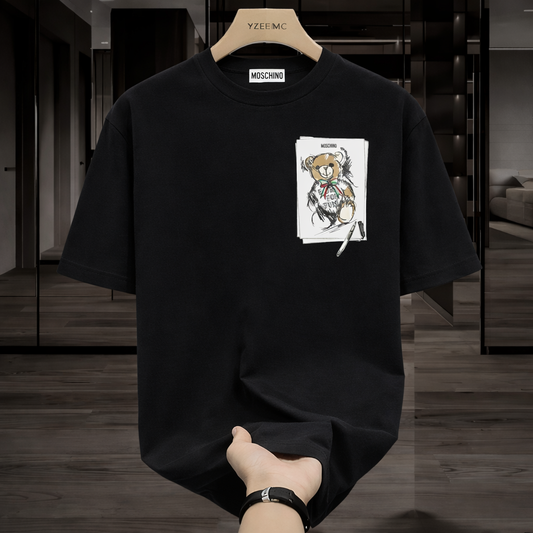 Moschino Teddy Bear Print T-shirt Big  Logo