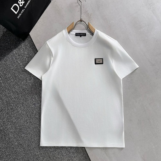 D&G White Tshirt (Metal Badge)