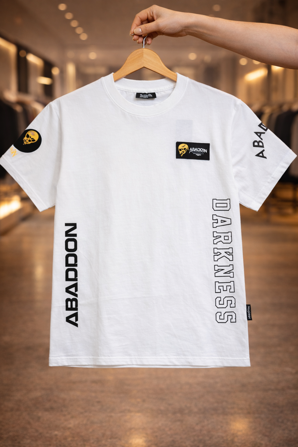 Darkness Non-Pvc Print with Rubber Batch T-Shirt
