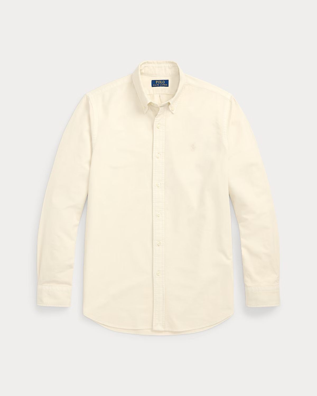 Cream mineral dyed oxford shirt