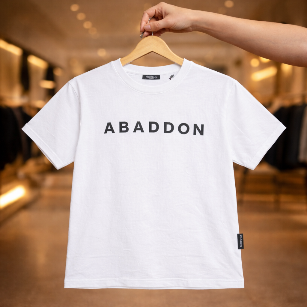 Flocked Drop Shoulder T-Shirt