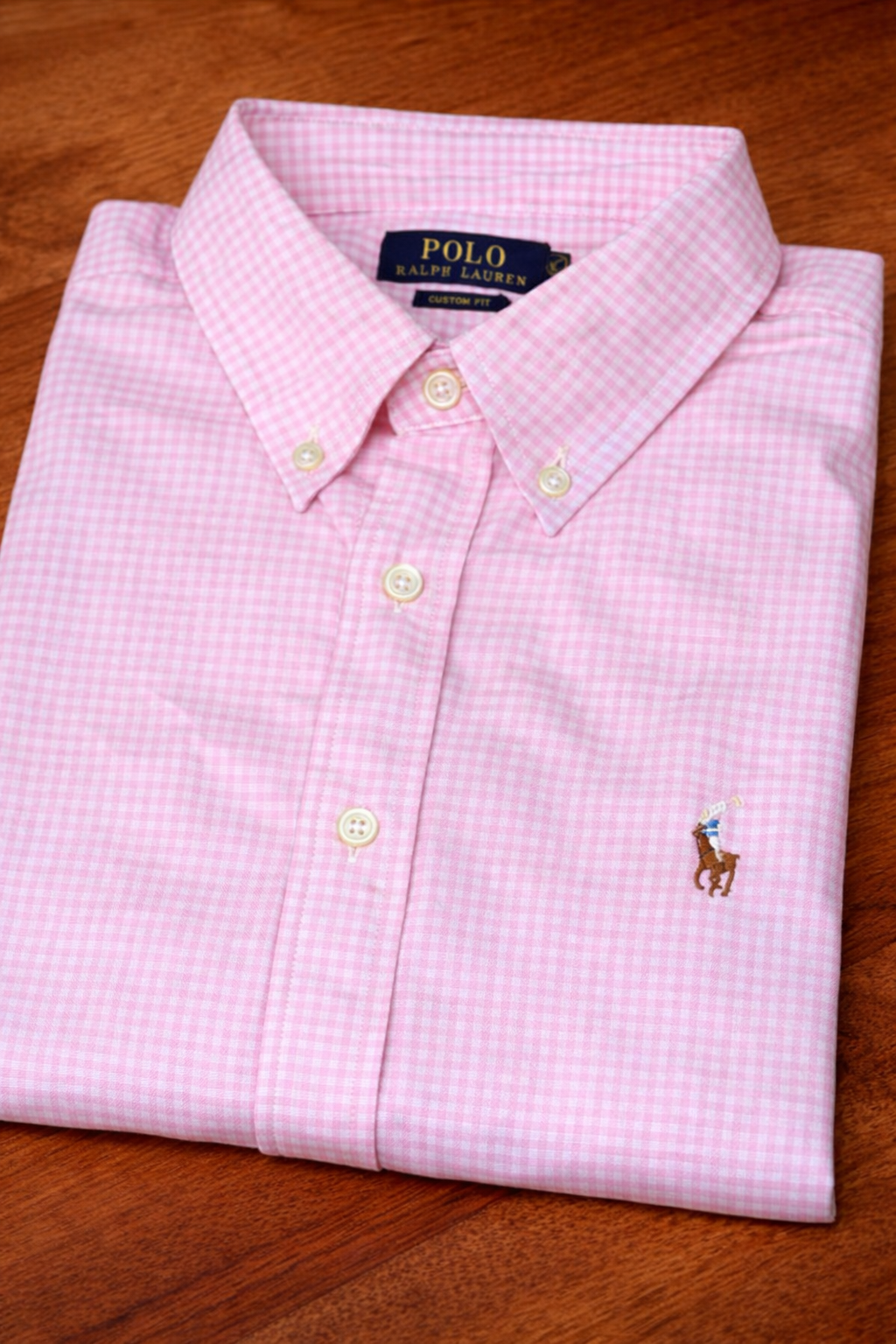 Pink gingham checks