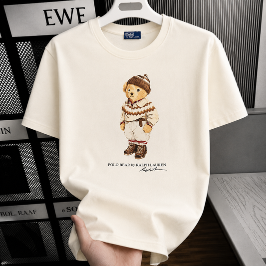Women TEDDY BEAR T-SHIRT CREAM (New)