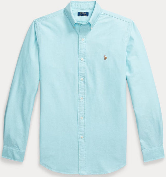 Aqua Blue Shirt Multi Logo