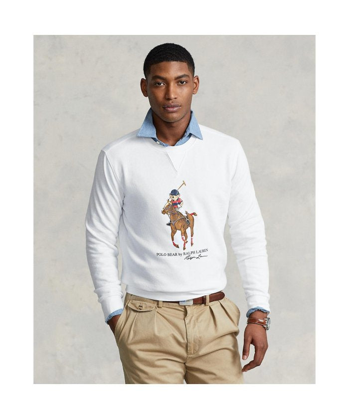 RL Fleece Sweatshirt (White Teddy Horse)