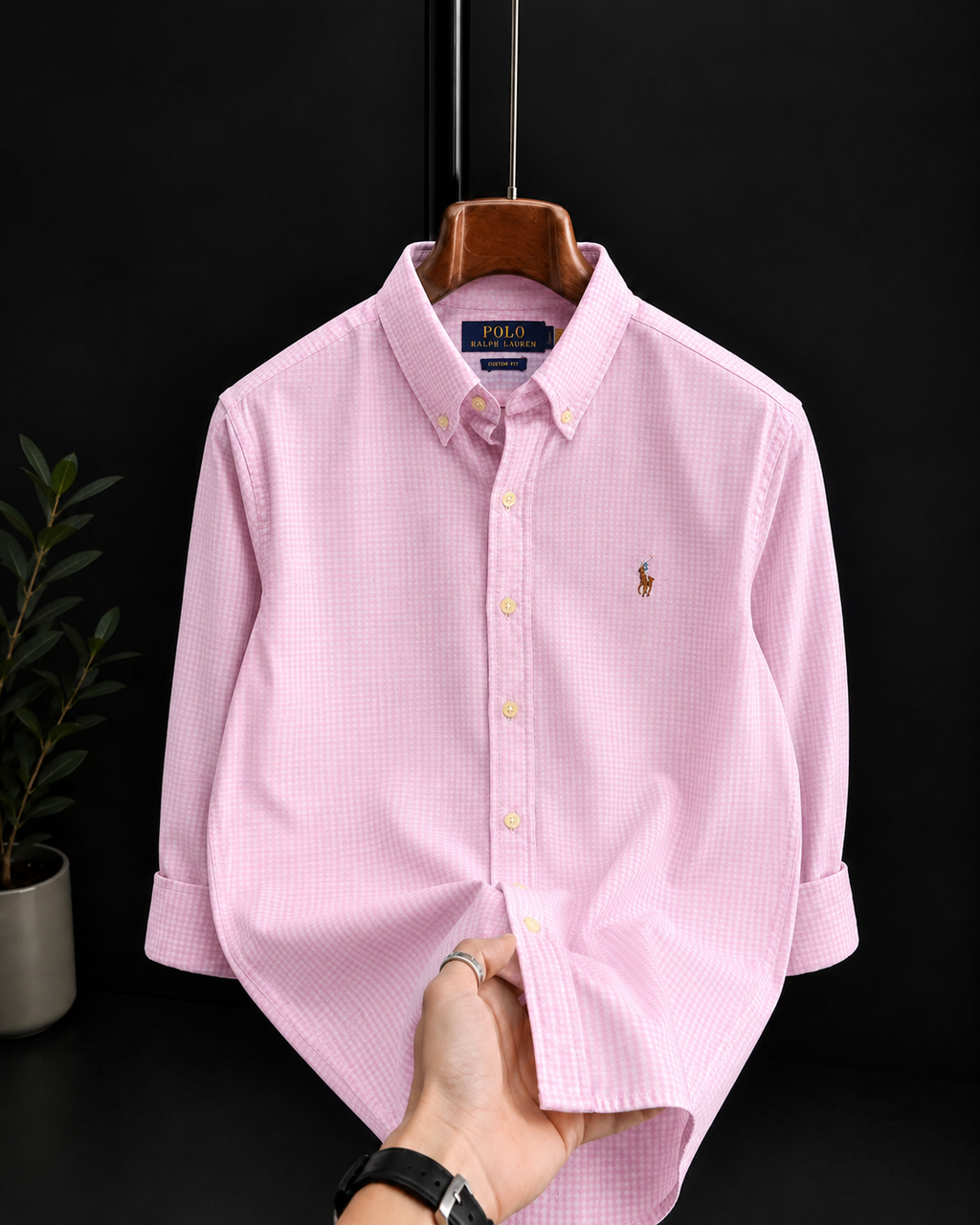 Pink gingham checks