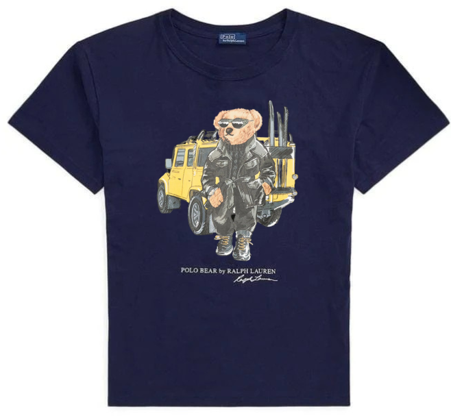 Women TEDDY BEAR T-SHIRT NAVY (Jeep)