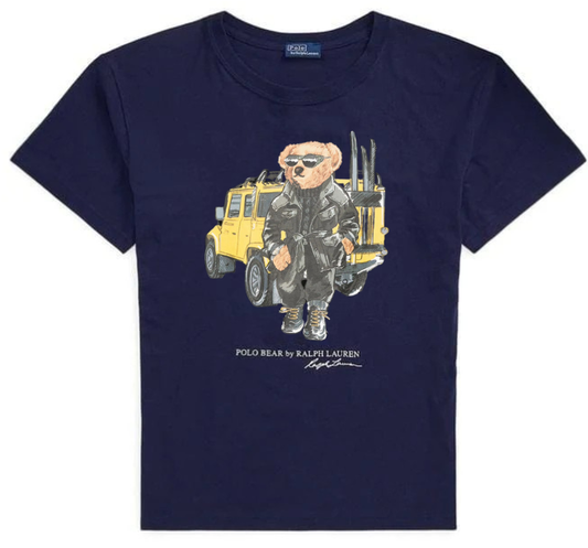 Women TEDDY BEAR T-SHIRT NAVY (Jeep)