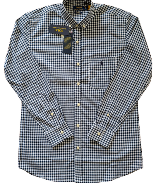 RL Shirt Black Checks (With Pocket)
