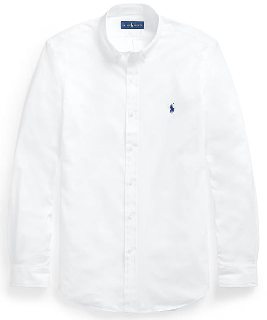 ABD White Oxford Shirt (Navy Logo)
