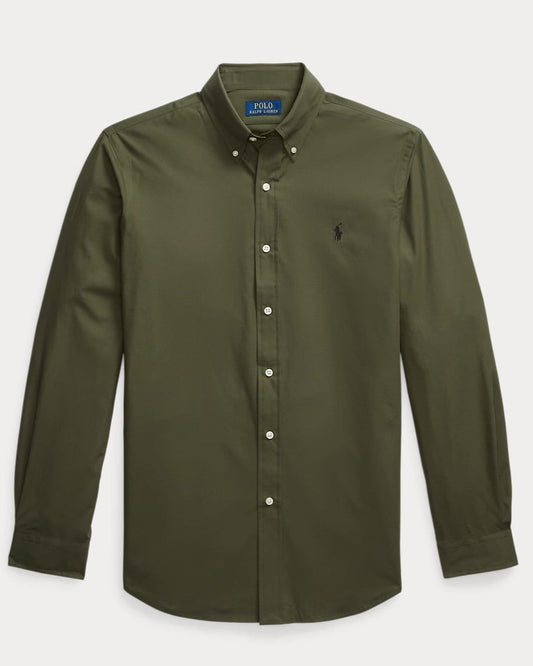 ABD Poplin Bottle Green Shirt