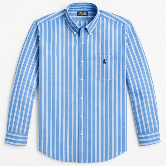 RL Shirt Blue Stripes (With Pocket)