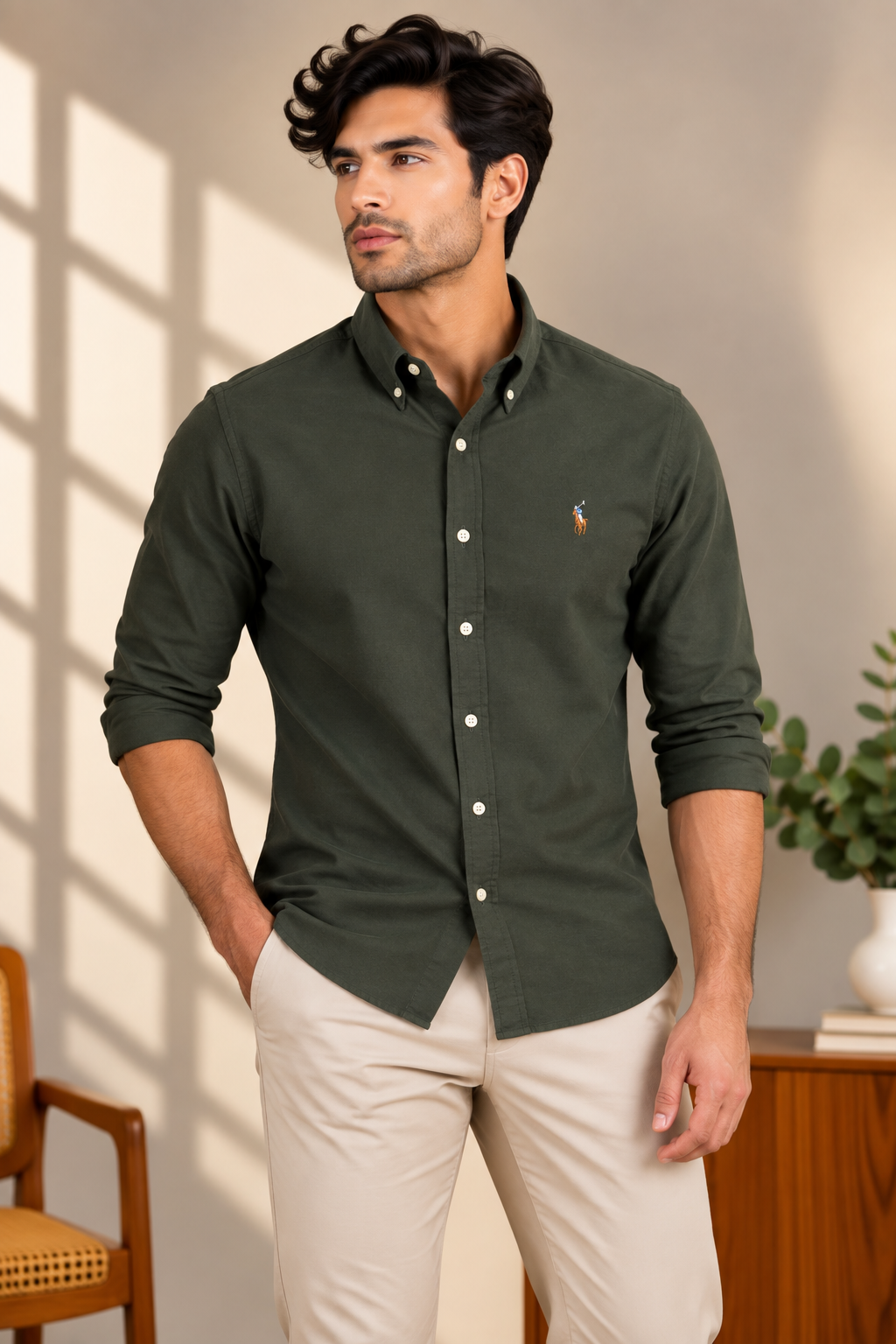 Olive Oxford Multi Logo
