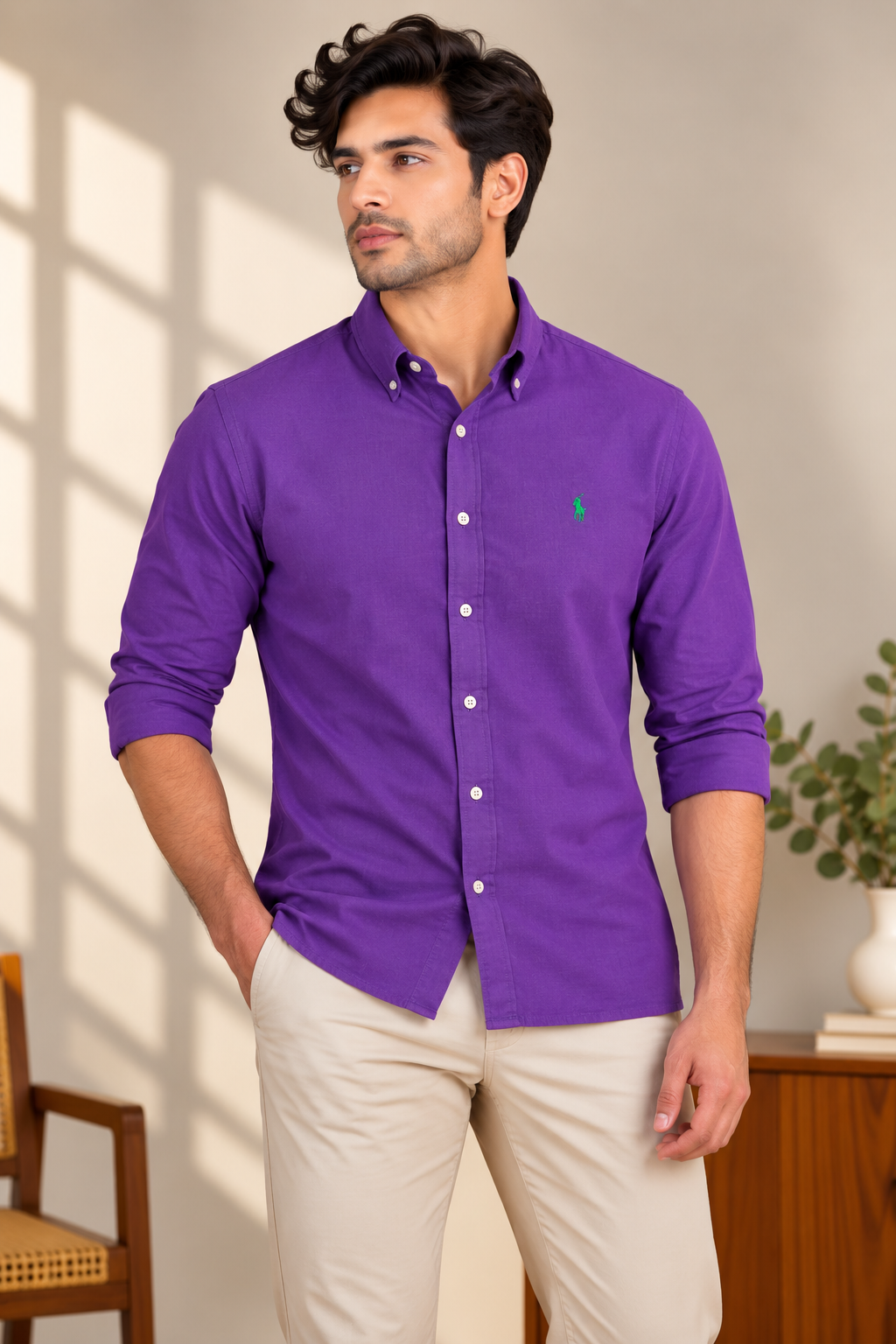 ABD Purple LINEN Shirt