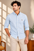 Green Stripes oxford shirt (Pencil)
